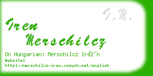 iren merschilcz business card